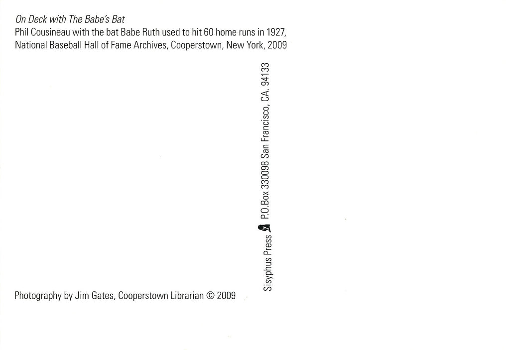 Postcard - On Deck with the Babe's Bat