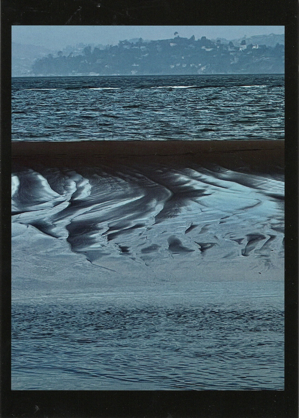 Postcard - Blue Parfait Beach, Lagoon, and Skyline