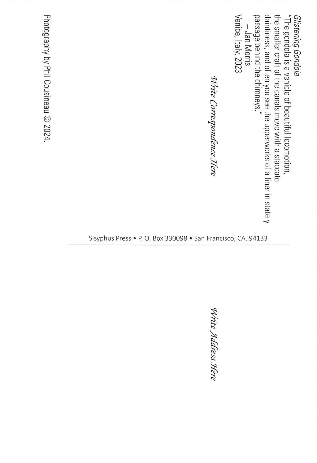 Postcard - Glistening Gondola