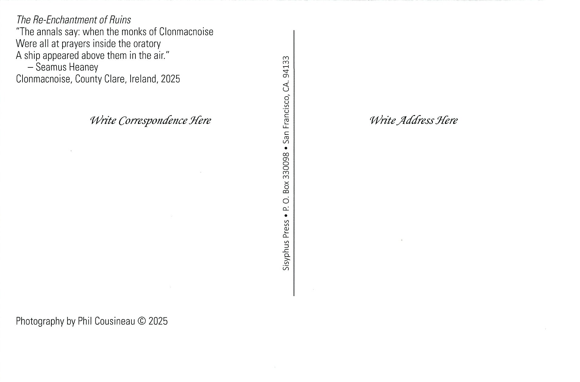 Postcard - The Re-Enchantment of Ruins