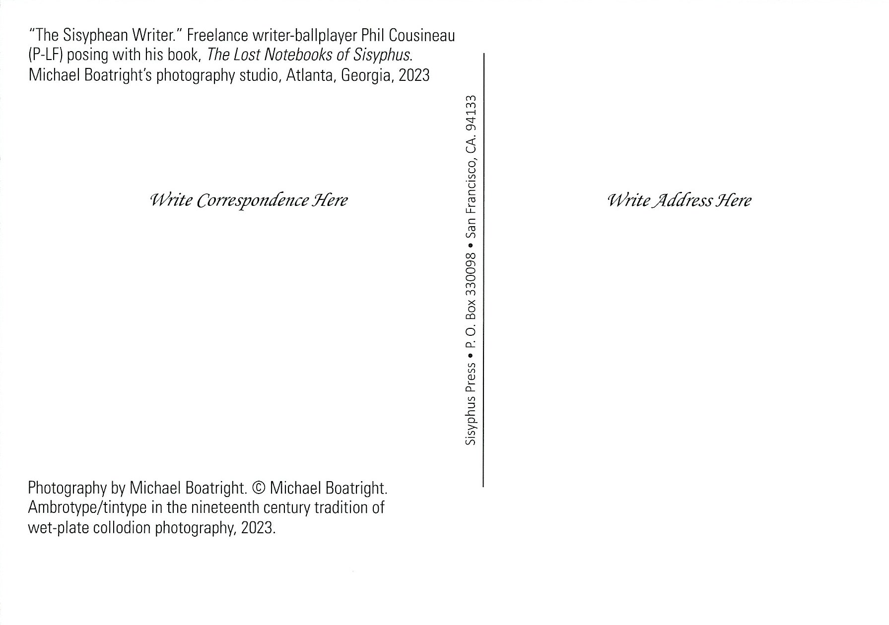 Postcard - The Sisyphean Writer